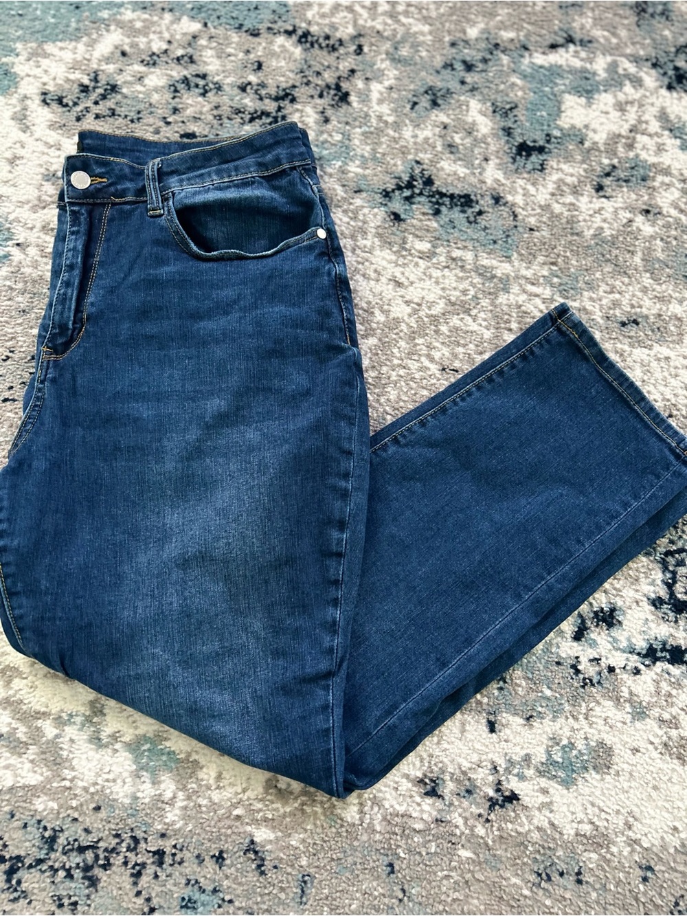Judy Blue Women's Straight Dark Blue Denim Jeans
